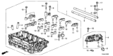 Diagram for 2016 Honda Fit Cylinder Head - 12100-5R1-000