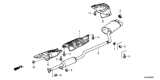 Diagram for 2014 Honda Accord Muffler - 18307-T3L-A22
