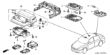 Diagram for 2004 Honda Accord Consoles - 83250-SDC-A02ZA