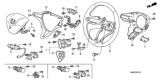 Diagram for 2011 Honda Civic Steering Wheel - 78501-SVA-A02ZA