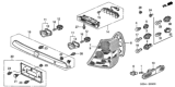 Diagram for 2004 Honda Civic License Plate - 74899-S5T-A00