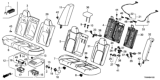 Diagram for Honda Clarity Electric Cup Holder - 82183-T2F-Y11ZF