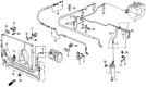 Diagram for 1987 Honda Civic A/C Hose - 38671-SB2-601