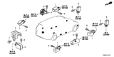 Diagram for 2011 Honda Odyssey Air Bag Sensor - 77970-TK8-B21