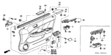 Diagram for 2005 Honda Accord Hybrid Door Trim Panel - 83550-SDC-A91ZB
