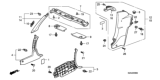 Diagram for 2006 Honda S2000 Sun Visor - 83230-S2A-A01ZA