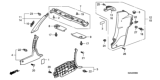 Diagram for 2009 Honda S2000 Sun Visor - 83280-S2A-A01ZA