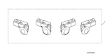 Diagram for 2012 Honda CR-V Parking Assist Distance Sensor - 08V67-T0A-1Z0K