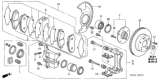 Diagram for 2003 Honda Accord Brake Caliper - 45018-SDB-A20