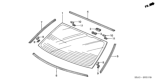 Diagram for 2002 Honda Civic Windshield - 73211-S5A-A01