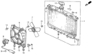 Diagram for Honda CRX Radiator - 19010-PM4-003