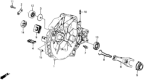 Diagram for 1991 Honda Prelude Bellhousing - 21000-PK5-020