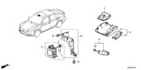 Diagram for Honda Cruise Control Module - 36700-T3W-A03