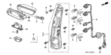 Diagram for Honda CR-V Tail Light - 33551-S9A-A11