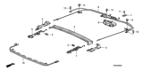 Diagram for 2008 Honda Accord Sunroof Cable - 70400-TE0-A01