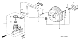 Diagram for Honda Odyssey Brake Booster Vacuum Hose - 46402-SX0-A61