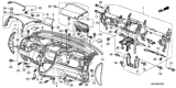 Diagram for Honda CR-V Gauge Trim - 77220-SWA-A02ZA