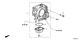 Diagram for 2021 Honda Clarity Plug-In Hybrid Throttle Body - 16400-5WJ-A01