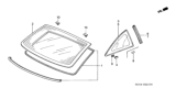 Diagram for 2006 Honda Accord Windshield - 73211-SDN-A11