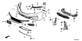 Diagram for Honda Accord Grille - 71103-T3L-A51
