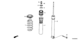 Diagram for Honda Fit Shock Absorber - 52611-T5R-A02
