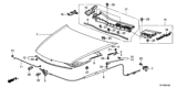 Diagram for 2013 Honda Crosstour Hood Latch - 74120-TE0-A01