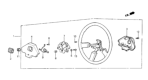 Diagram for Honda CRX Steering Wheel - 53110-SB2-013ZA