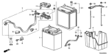 Diagram for Honda Fit Battery Tray - 31521-TF0-900