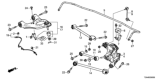 Diagram for Honda Accord Sway Bar Kit - 52300-T2F-A11