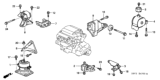 Diagram for Honda Pilot Motor And Transmission Mount - 50820-S3V-A82