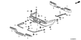 Diagram for Honda Ridgeline Bumper - 04715-SJC-A80ZZ
