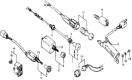 Diagram for 1979 Honda Prelude Brake Light Switch - 35350-671-013