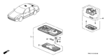 Diagram for 1994 Honda Civic Dome Light - 34260-SM4-A01