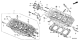 Diagram for 2001 Honda Odyssey Cylinder Head Gasket - 12251-PGE-A01