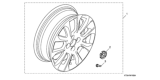 Diagram for 2018 Honda Fit Rims - 08W16-T5A-100A