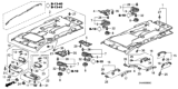 Diagram for Honda CR-V Sun Visor Clip - 88217-SDB-A01ZS
