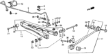 Diagram for Honda Prelude Axle Support Bushings - 52355-SA5-672