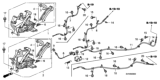 Diagram for 2009 Honda Civic Parking Brake Cable - 47510-SVA-A54