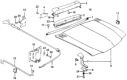 Diagram for Honda Accord Hood Cable - 63830-671-671