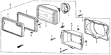 Diagram for Honda CRX Headlight - 33110-SB2-663AH