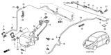 Diagram for Honda Fit Washer Reservoir - 76840-SAA-E14