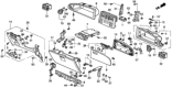 Diagram for 1997 Honda Odyssey Glove Box - 77503-SX0-A01ZB