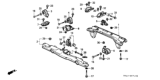 Diagram for 1988 Honda Civic Motor And Transmission Mount - 50810-SH3-000