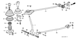 Diagram for 1990 Honda Civic Shift Knobs & Boots - 54102-SJ6-003