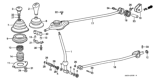 Diagram for 1989 Honda Civic Shift Knobs & Boots - 54102-SJ6-003