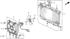 Diagram for 1991 Honda CRX Fan Motor - 19030-PM5-A04