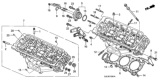 Diagram for 2006 Honda Pilot Cylinder Head - 12300-RDJ-810