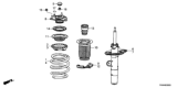 Diagram for Honda Clarity Plug-In Hybrid Coil Springs - 51406-TRW-A01