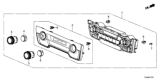 Diagram for Honda CR-V A/C Switch - 79620-TLA-A11ZA