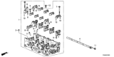 Diagram for 2014 Honda Accord Hybrid Cylinder Head - 12100-5K0-A00